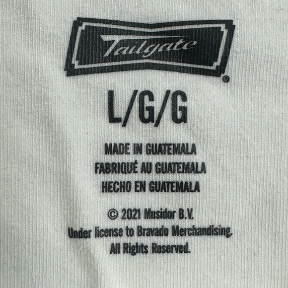 American Eagle Size L White Tube Top with Red Tongue Logo - Picture 3 of 5